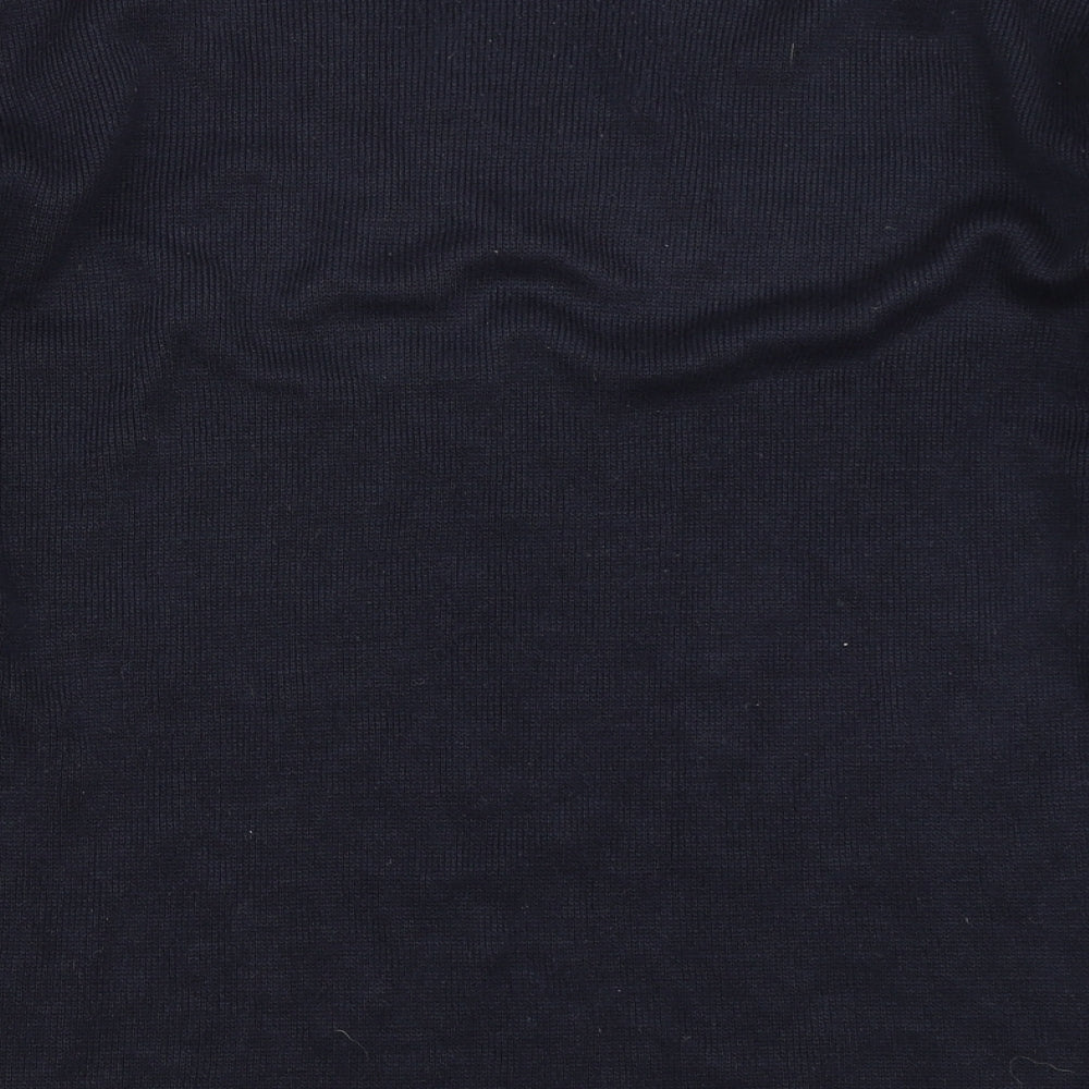 Tom Hagan Mens Blue  Knit Pullover Jumper Size L