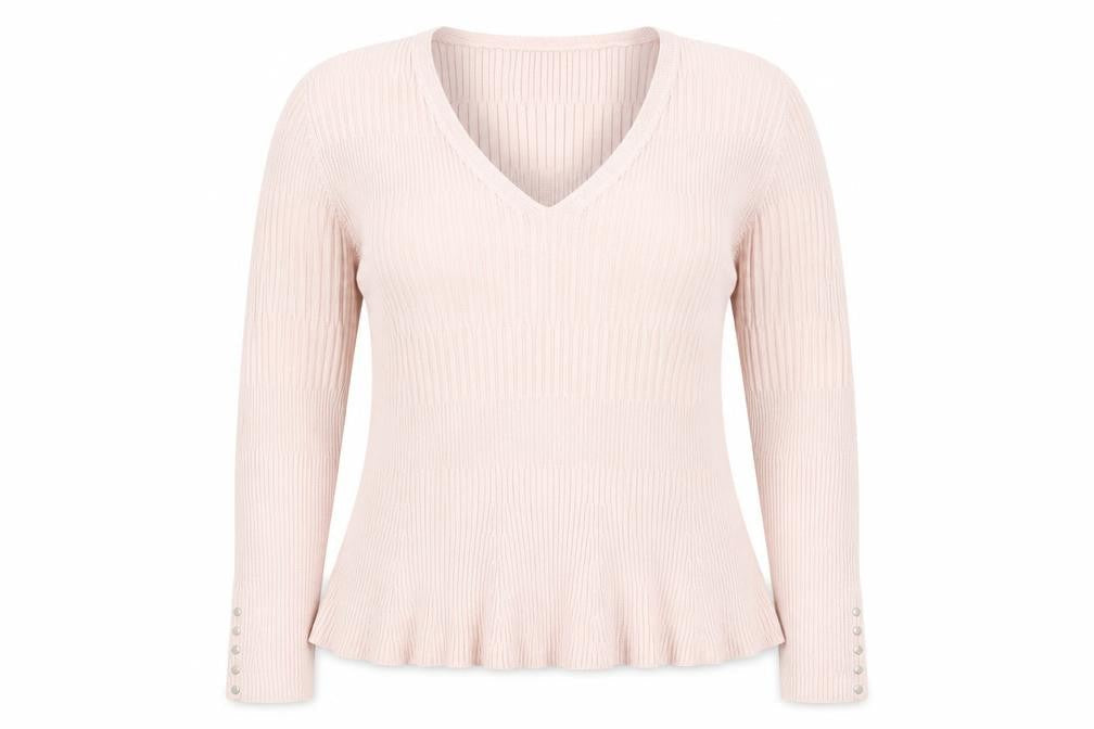Per Uap Womens Pink  Knit Pullover Jumper Size 16
