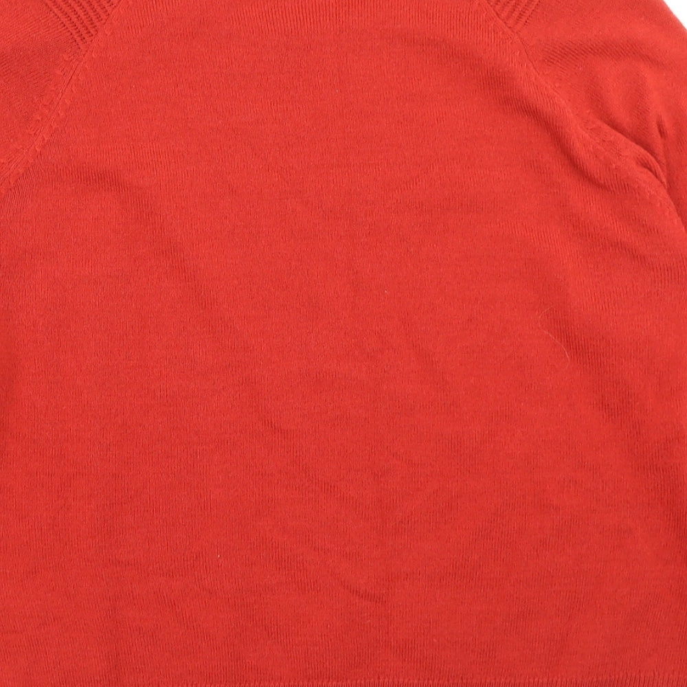 Per Una Womens Red  Knit Pullover Jumper Size 12