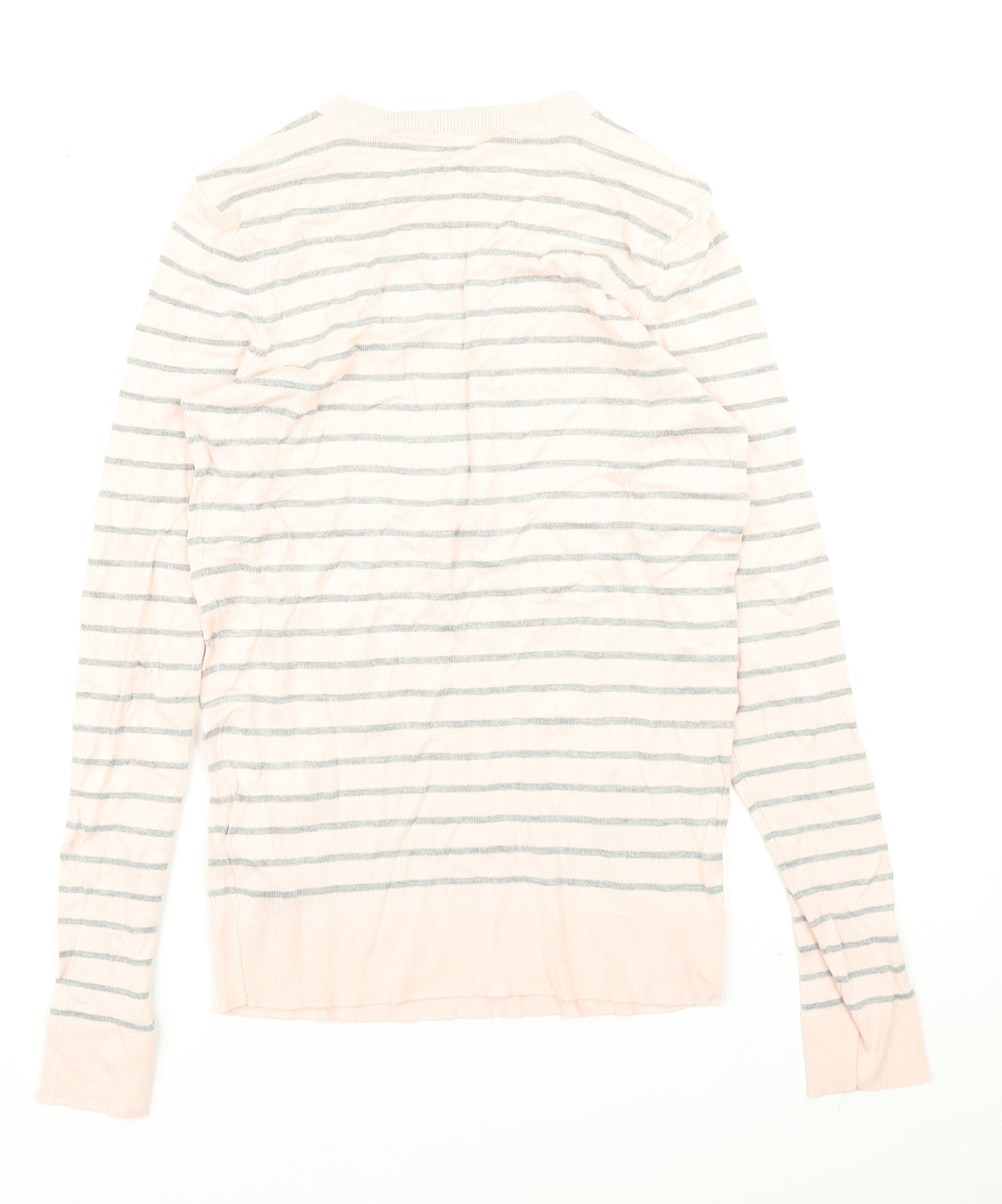 Principles Womens Pink Striped Knit Pullover Jumper Size 8