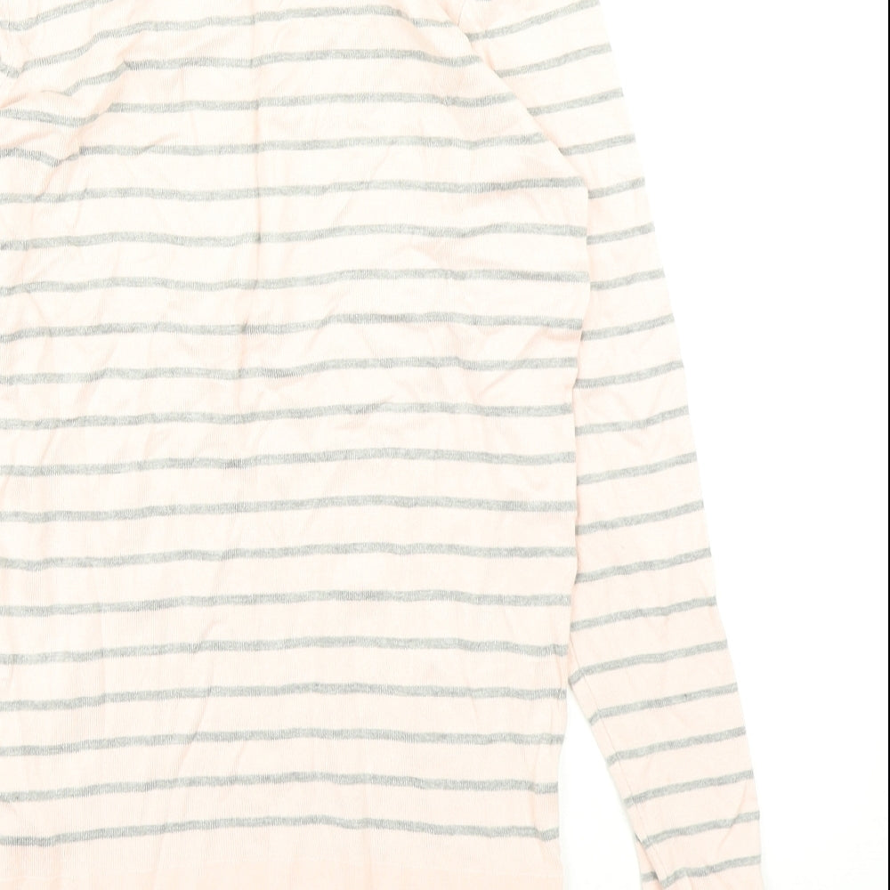 Principles Womens Pink Striped Knit Pullover Jumper Size 8