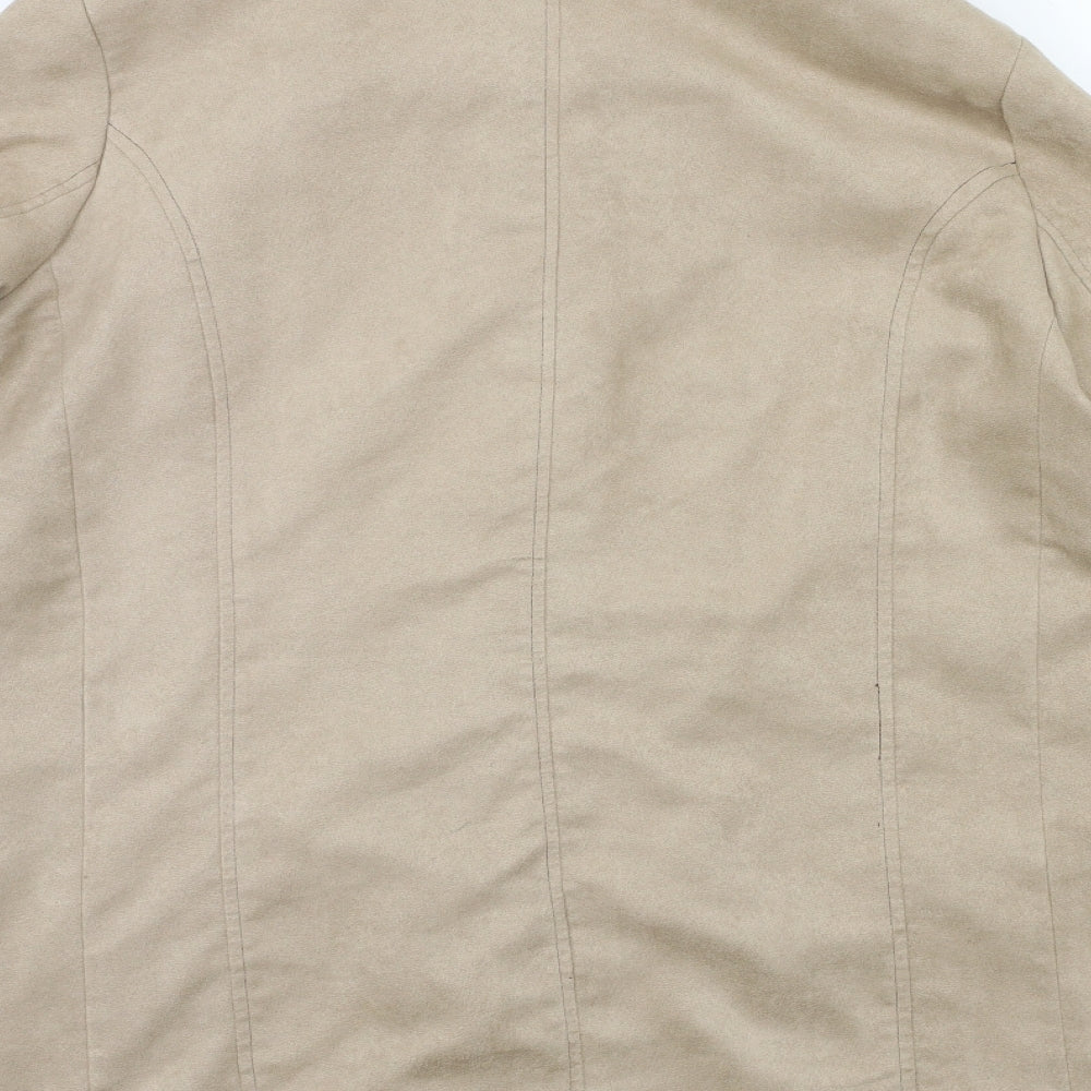 Bonmarché Womens Beige   Overcoat Coat Size M