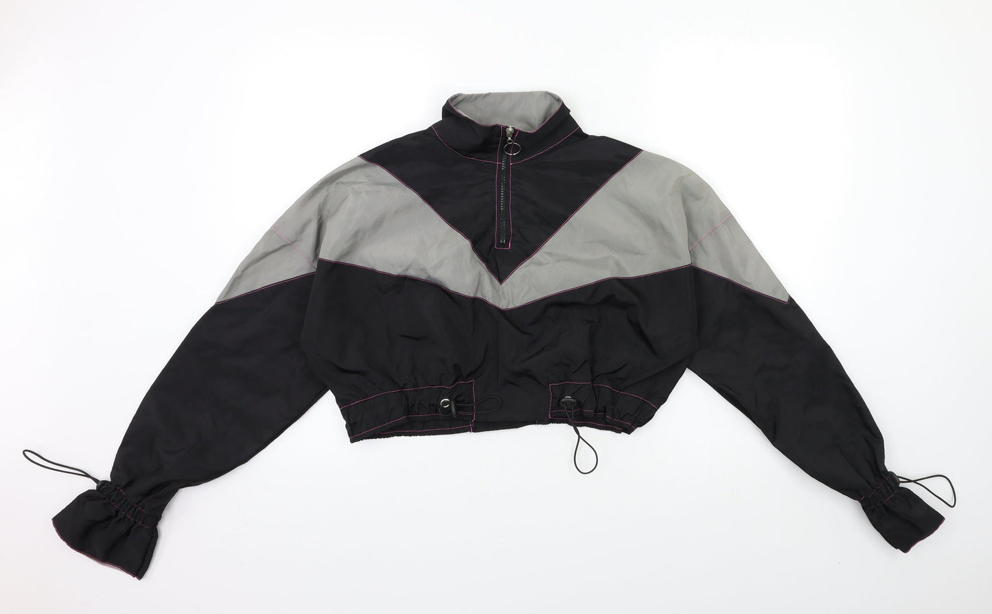PRETTYLITTLETHING Womens Black   Jacket  Size 8