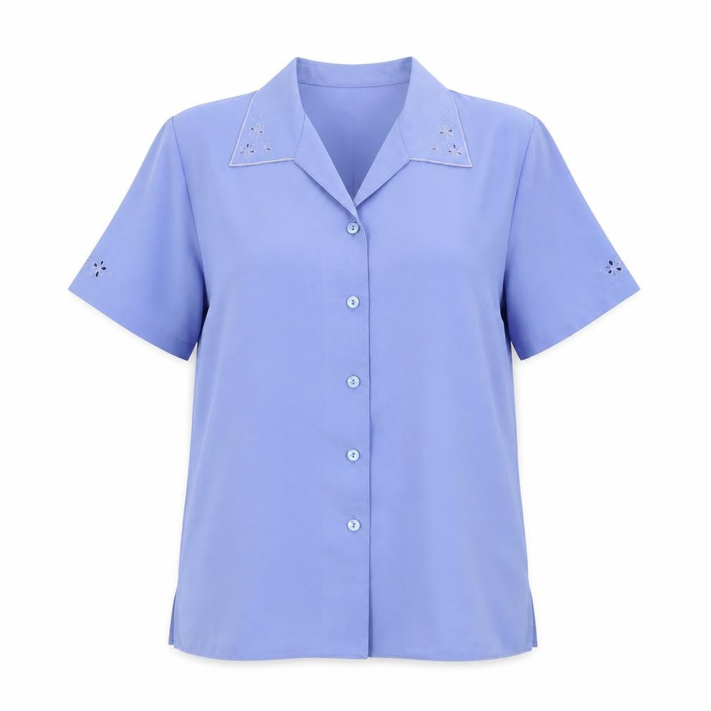 EWM Womens Blue   Basic Button-Up Size 12
