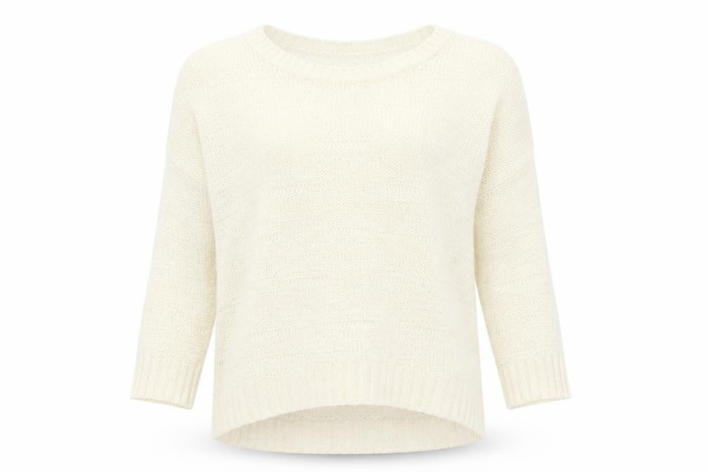 H&M Womens Ivory  Knit Pullover Jumper Size S