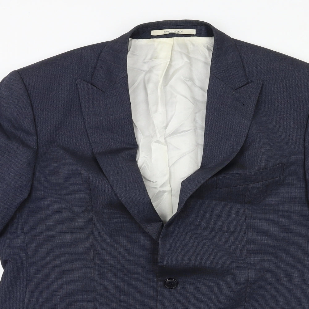 Baumer Mens Blue   Jacket Suit Jacket Size 42