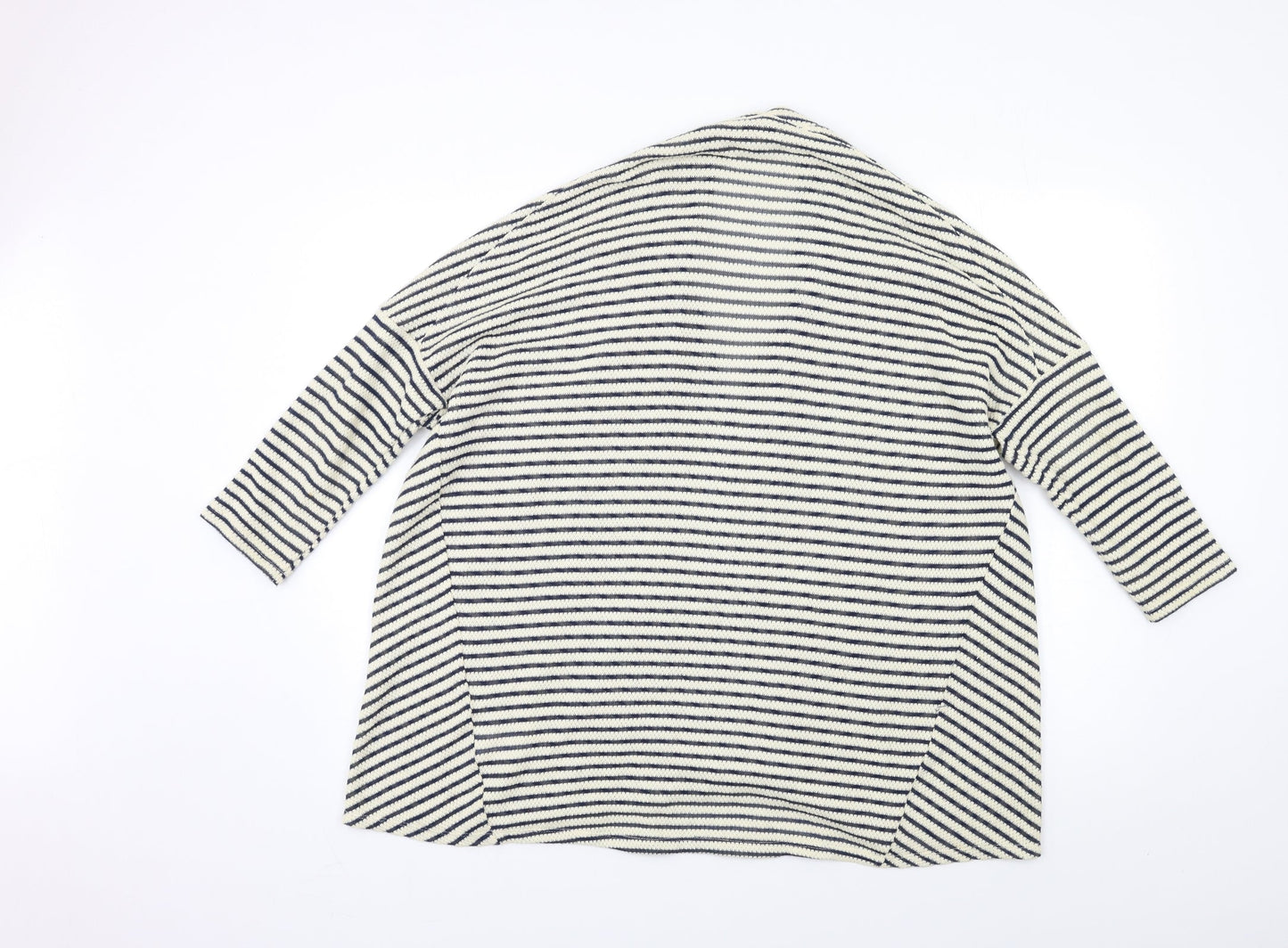 Papaya Womens Beige Striped  Cardigan Jumper Size 8