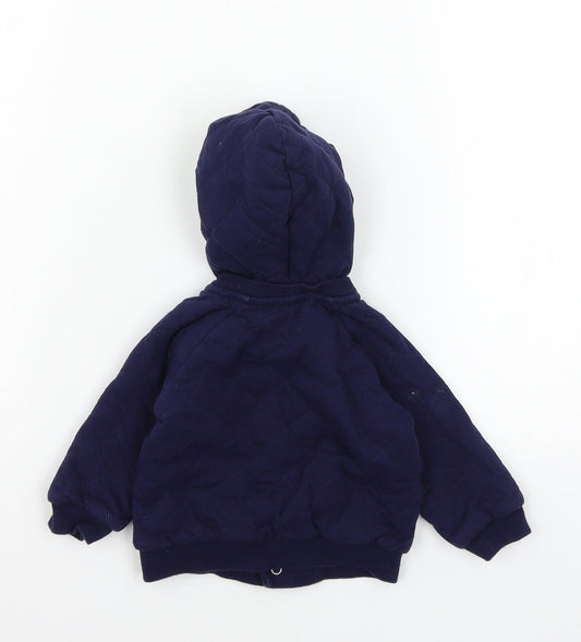 Debenhams Boys Blue  Jersey Jacket  Size 3-6 Months