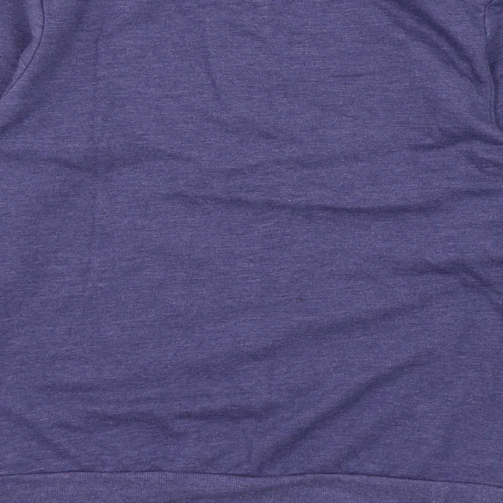 George Womens Blue Geometric Jersey Top Pyjama Top Size 8  - To the moon and back