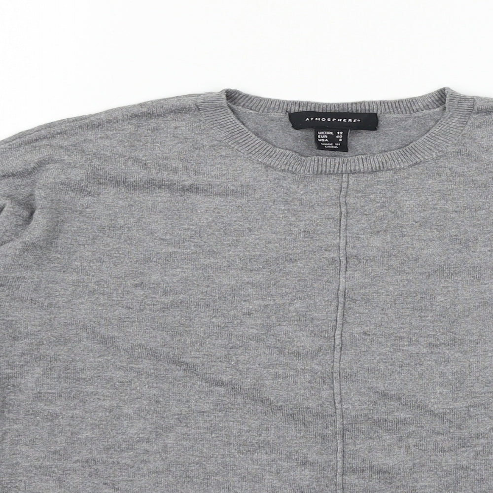 Atmosphere Womens Grey  Knit Pullover Jumper Size 12