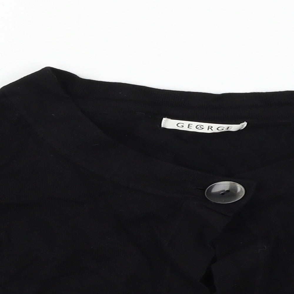 George Womens Black  Knit Cardigan Jumper Size 14