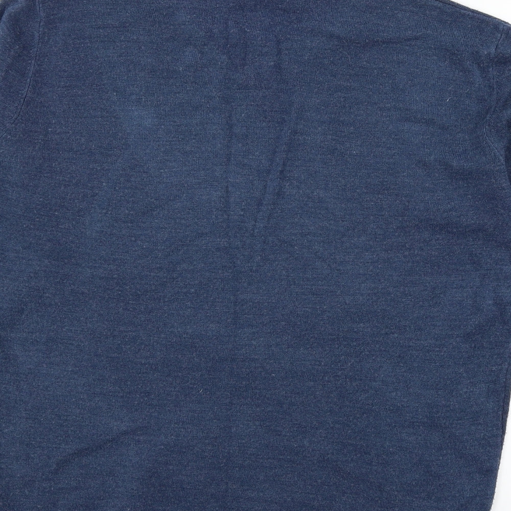 Primark Mens Blue  Knit Pullover Jumper Size M