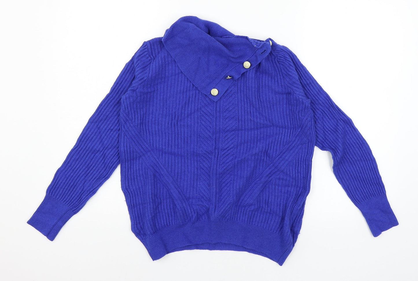 Marks and Spencer Womens Blue  Knit Pullover Jumper Size 10