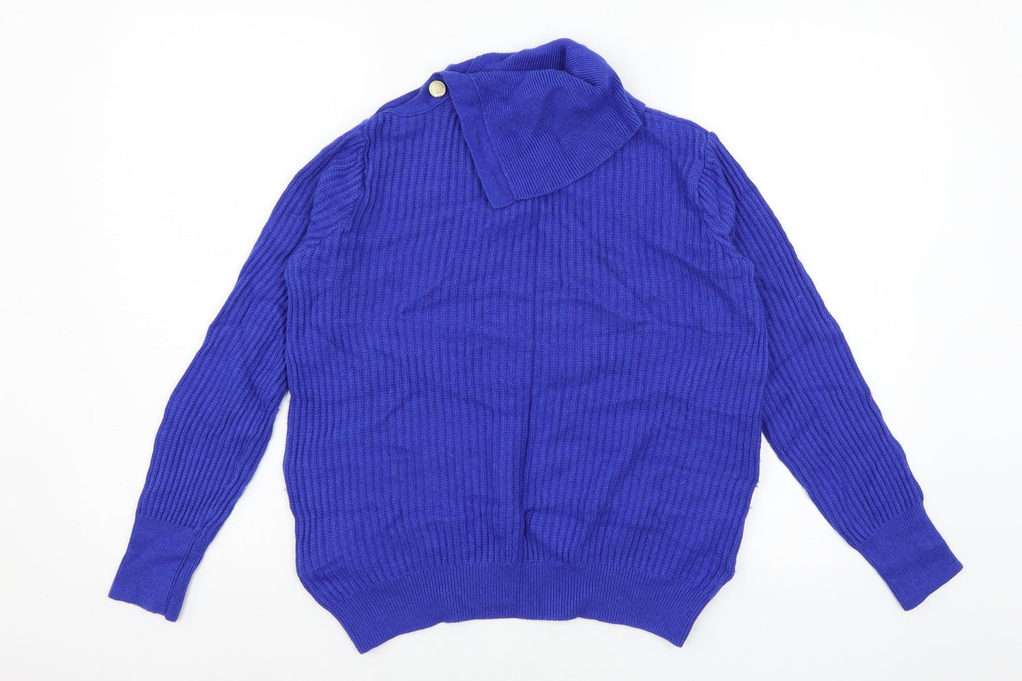 Marks and Spencer Womens Blue  Knit Pullover Jumper Size 10