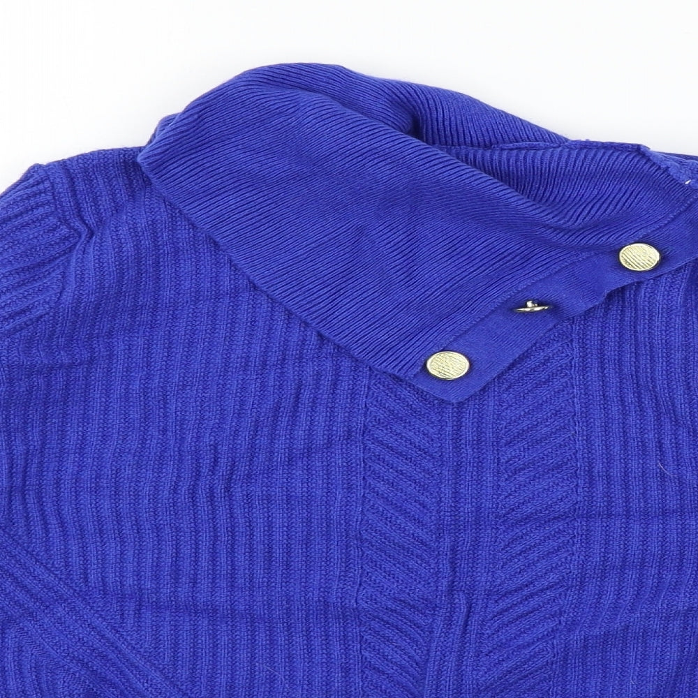Marks and Spencer Womens Blue  Knit Pullover Jumper Size 10