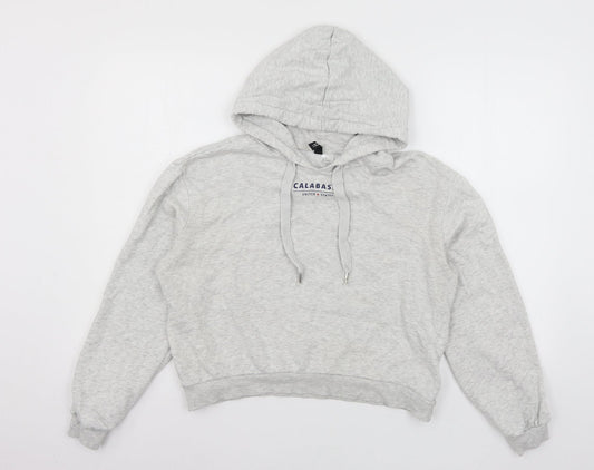 Divided by H&M Womens Grey  Jersey Pullover Hoodie Size S  - Calabasas