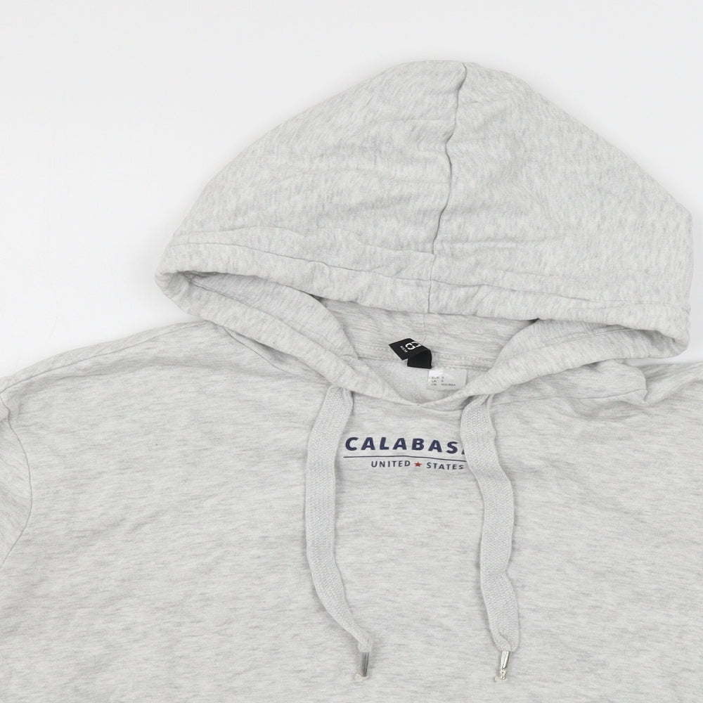 Divided by H&M Womens Grey  Jersey Pullover Hoodie Size S  - Calabasas