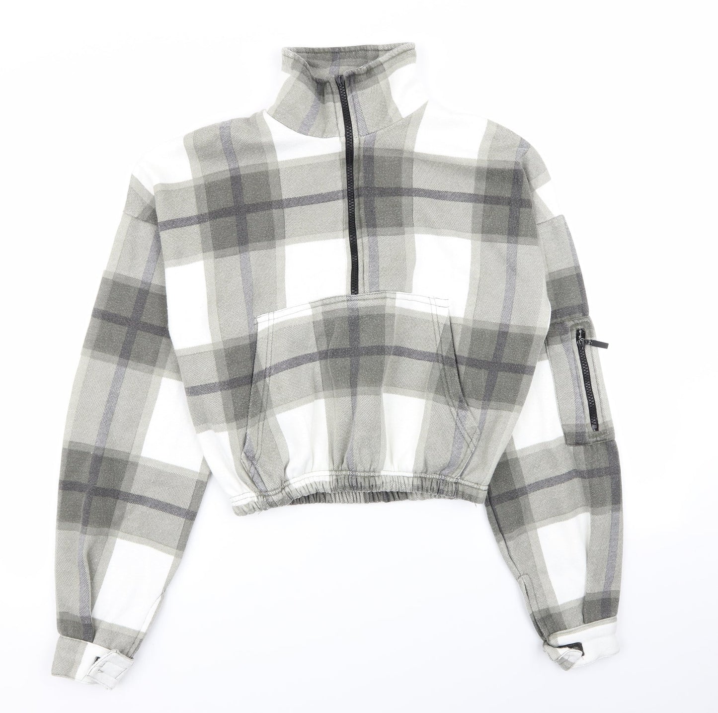 PLT Womens Multicoloured Check  Pullover Jumper Size S