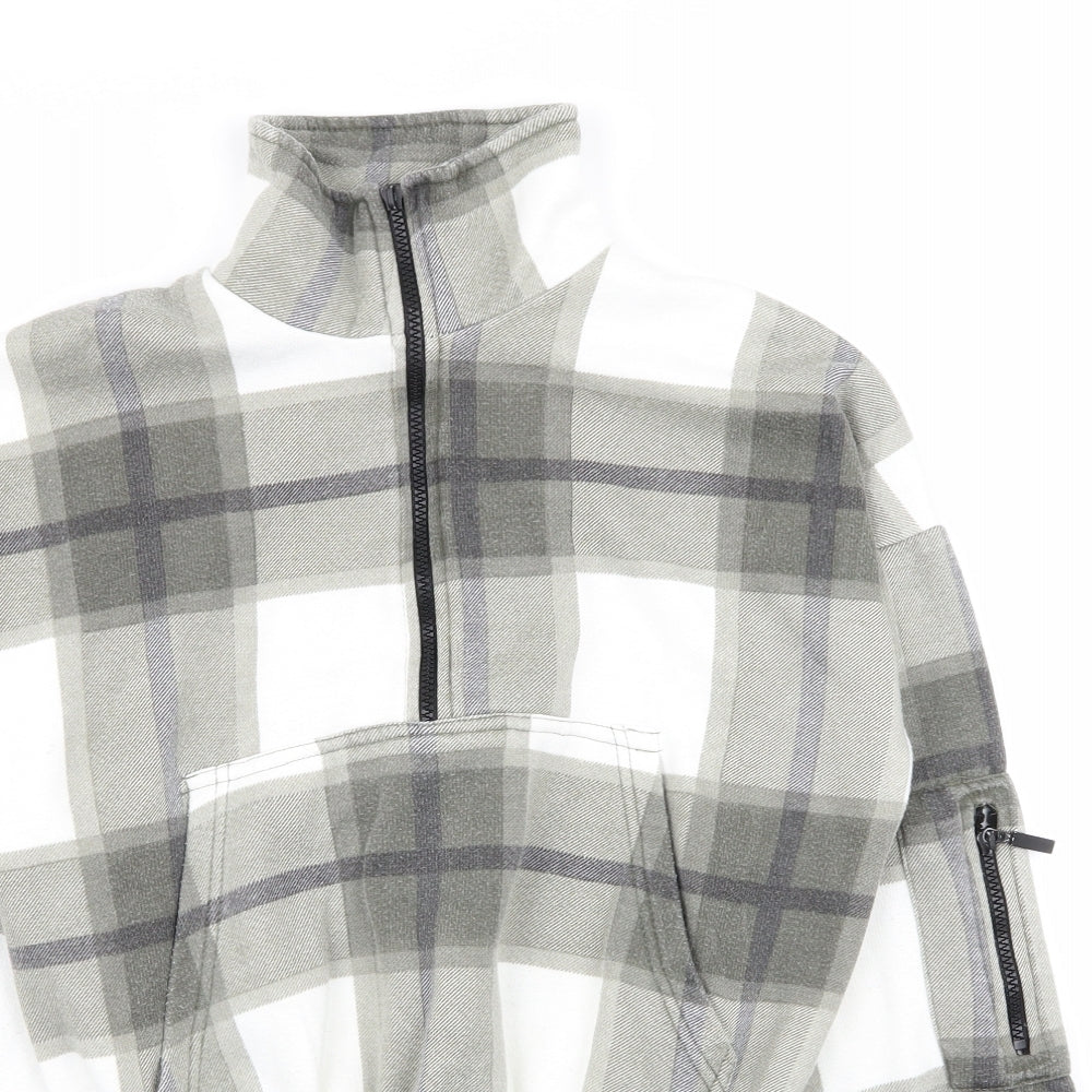 PLT Womens Multicoloured Check  Pullover Jumper Size S