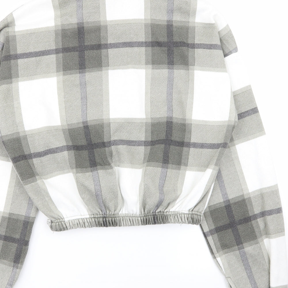 PLT Womens Multicoloured Check  Pullover Jumper Size S