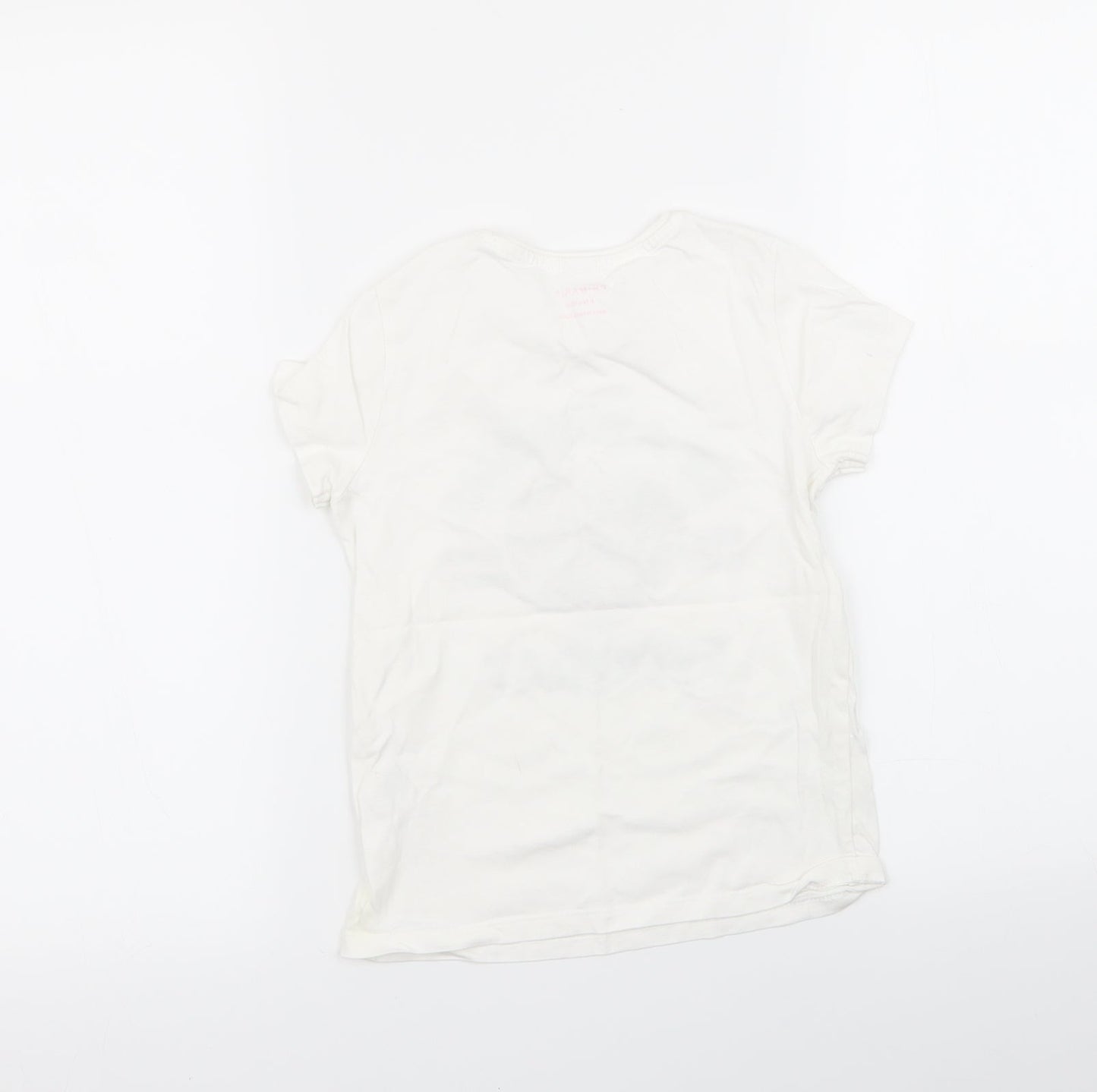 Primark Girls White   Basic T-Shirt Size 6-7 Years