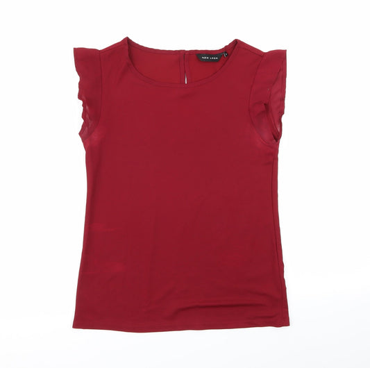 New Look Womens Red   Basic Blouse Size 6