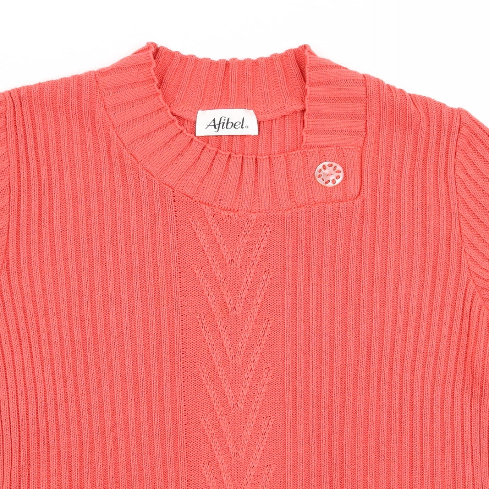 afibel Womens Red   Pullover Jumper Size 16