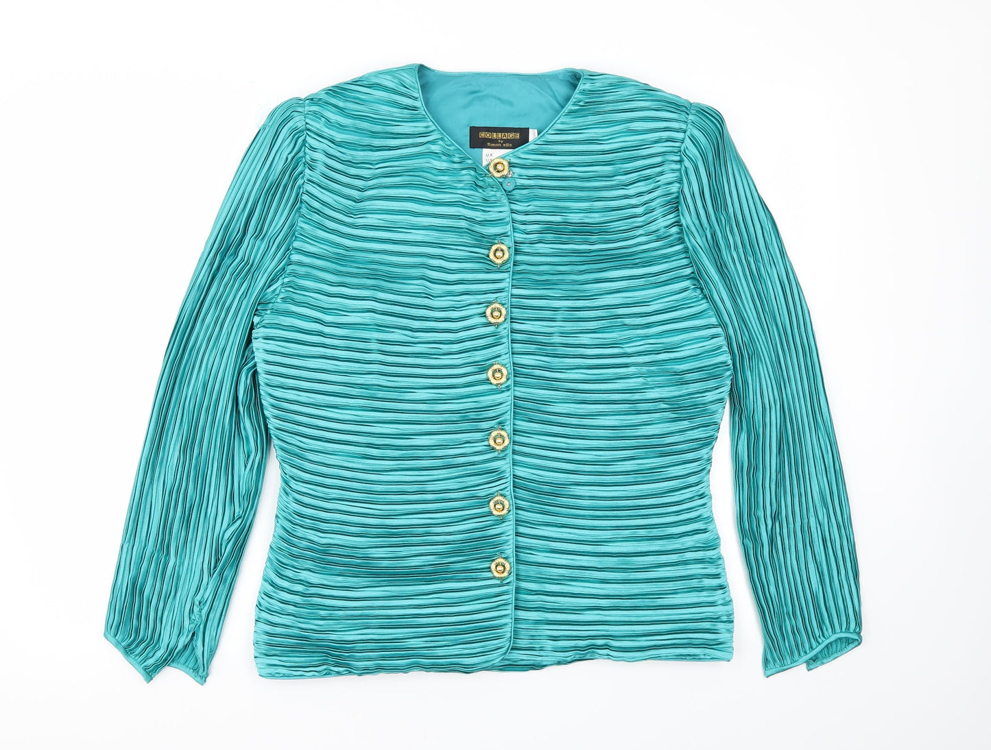 COLLAGE Womens Green   Jacket Blazer Size 14