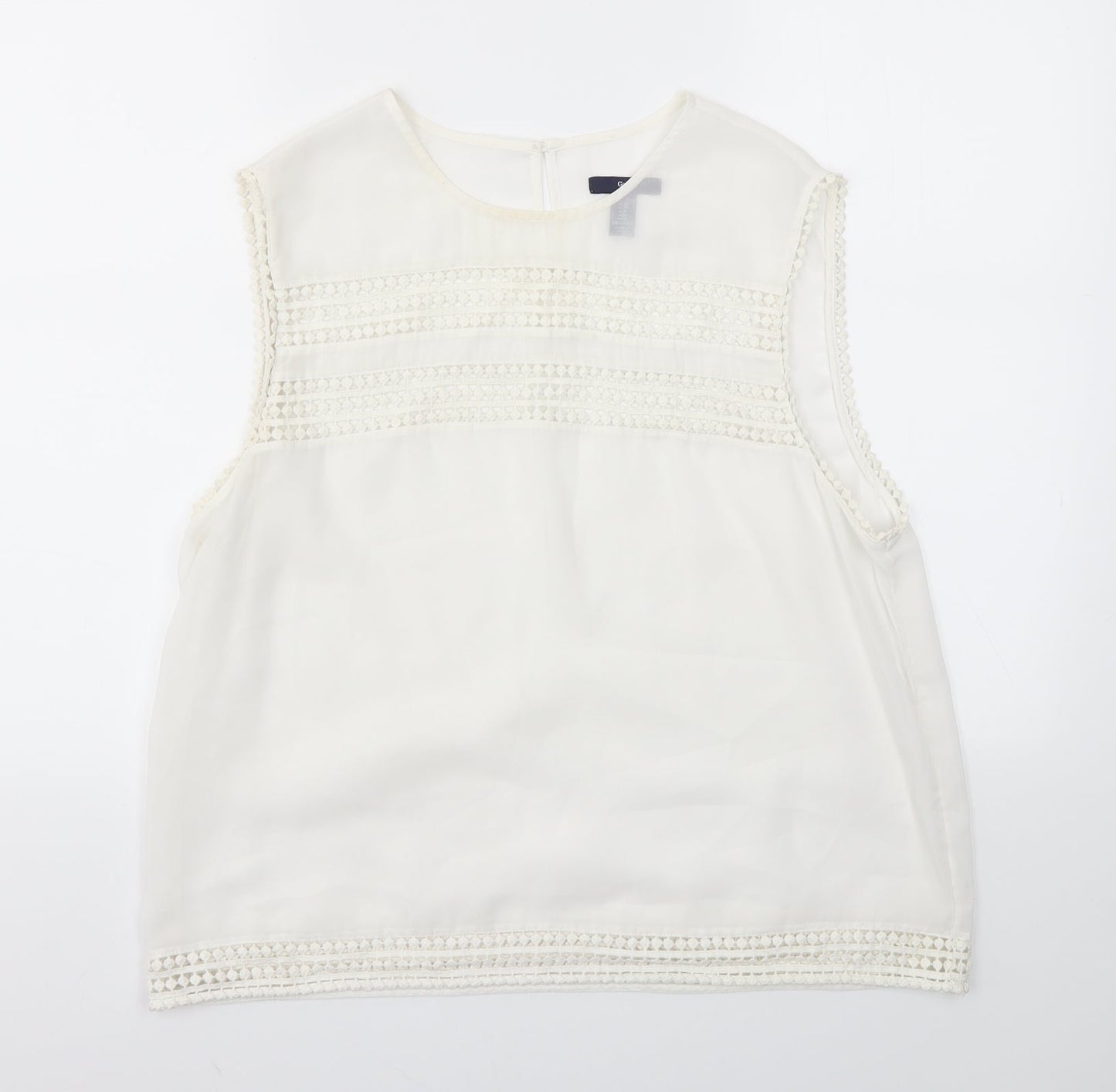 Gap Womens Ivory   Basic Blouse Size XL
