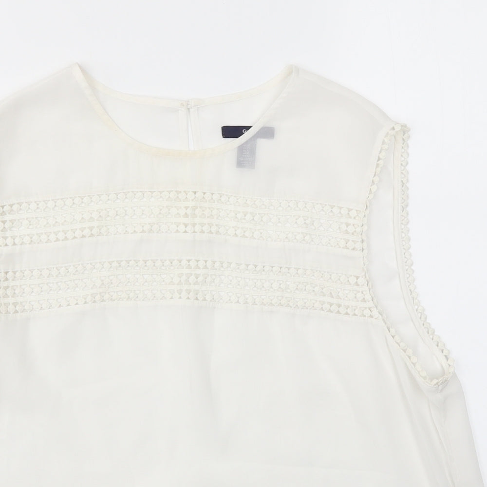 Gap Womens Ivory   Basic Blouse Size XL