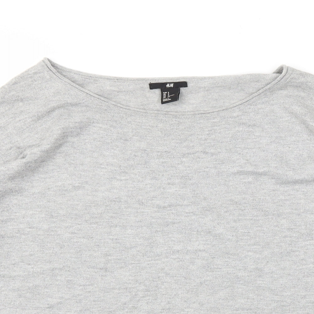 H&M Womens Grey   Pullover Jumper Size S