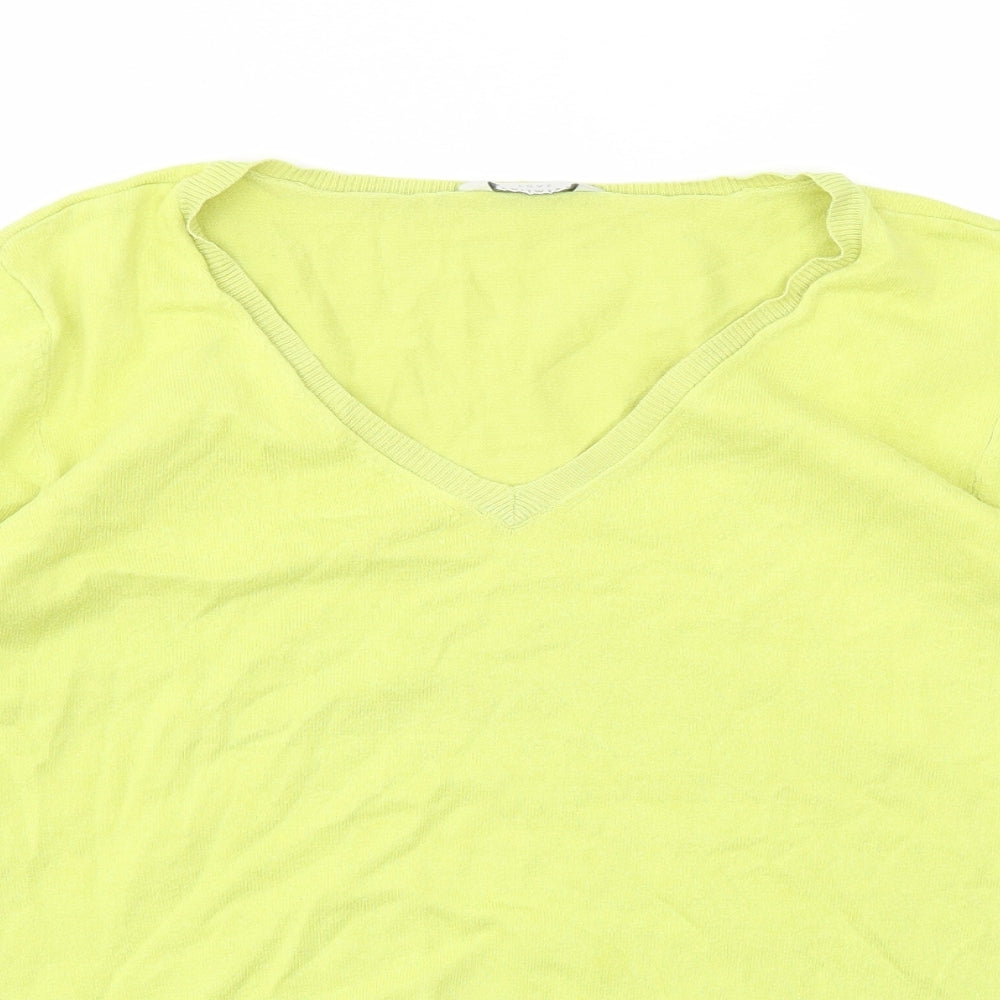 BHS Womens Yellow   Pullover Jumper Size 18