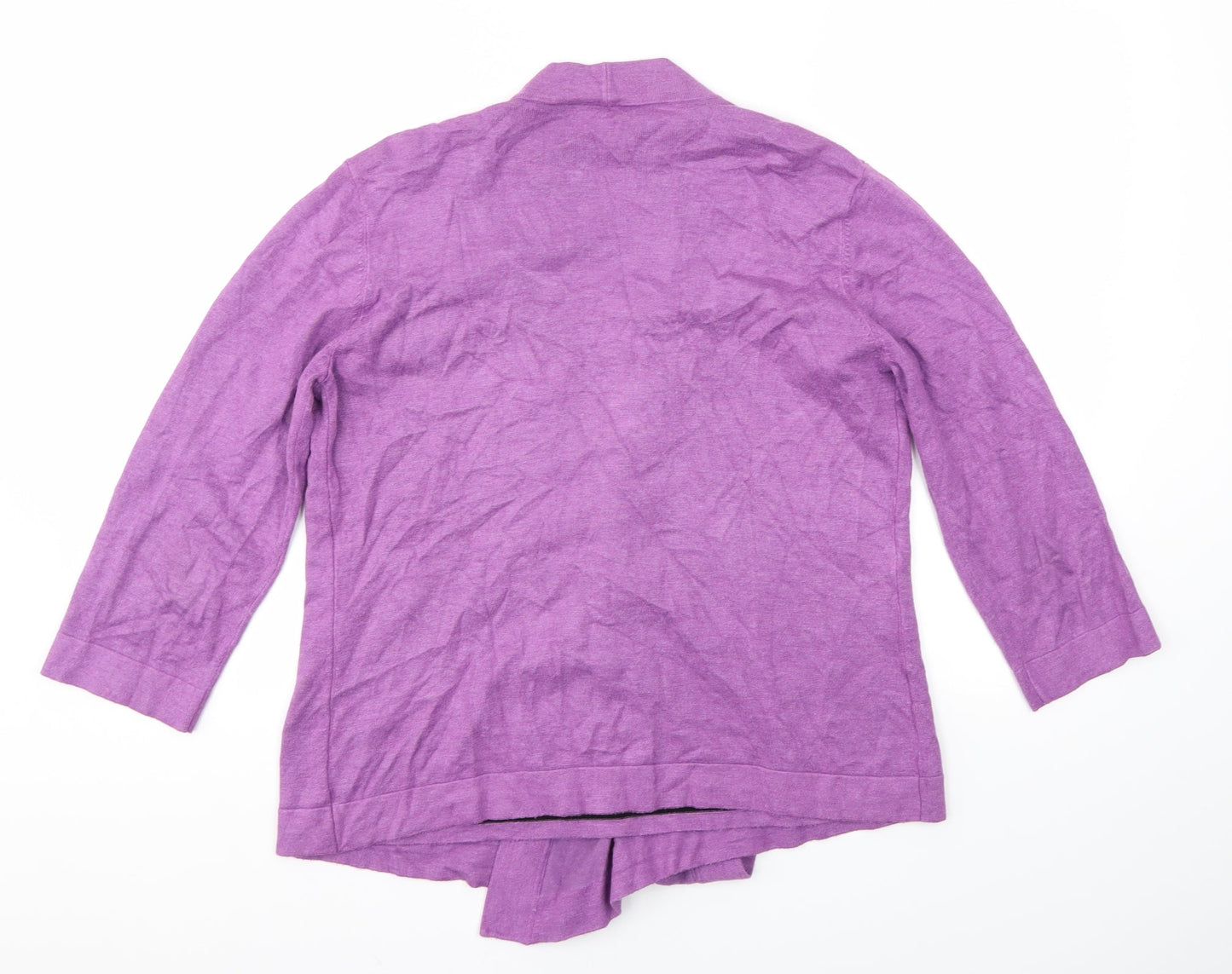 CC Womens Purple Striped  Cardigan Jumper Size M