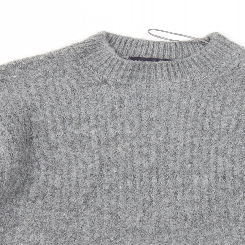 M&S Womens Grey   Pullover Jumper Size S