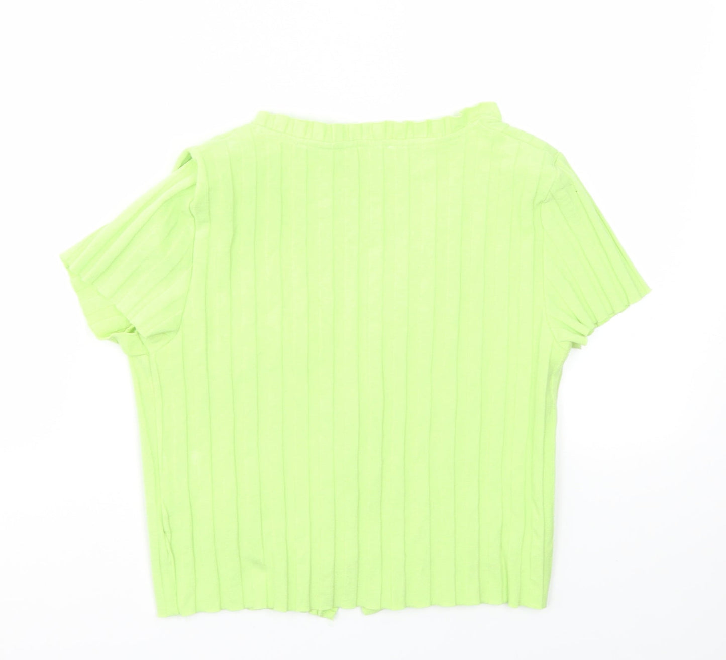 Bershka Womens Green   Cardigan Jumper Size L
