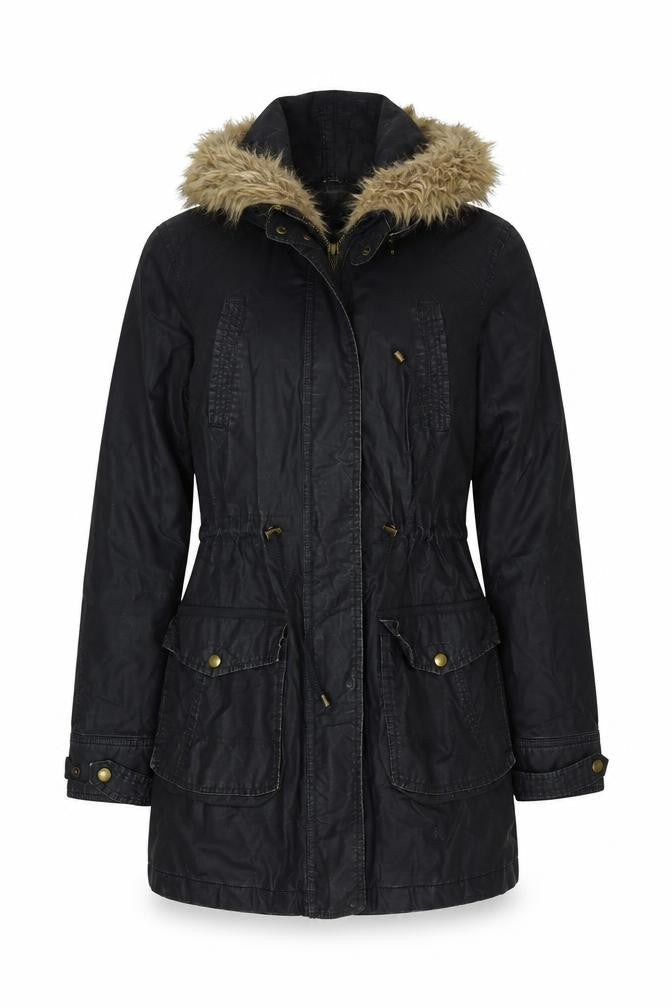Marks & Spencer Womens Blue   Overcoat Coat Size 10