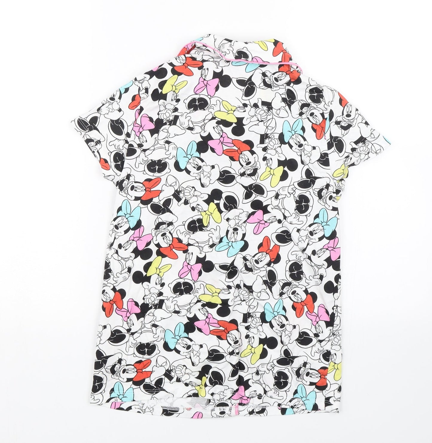 Disney Girls White Animal Print  Top Pyjama Top Size 11-12 Years  - Minnie Mouse