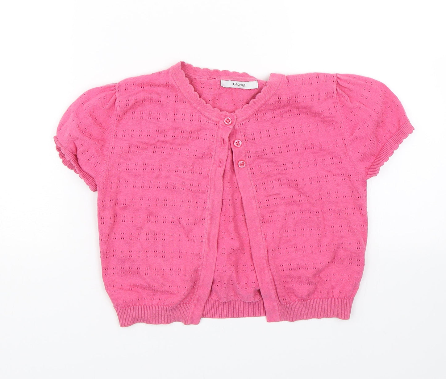 George Girls Pink   Cape Jumper Size 11-12 Years