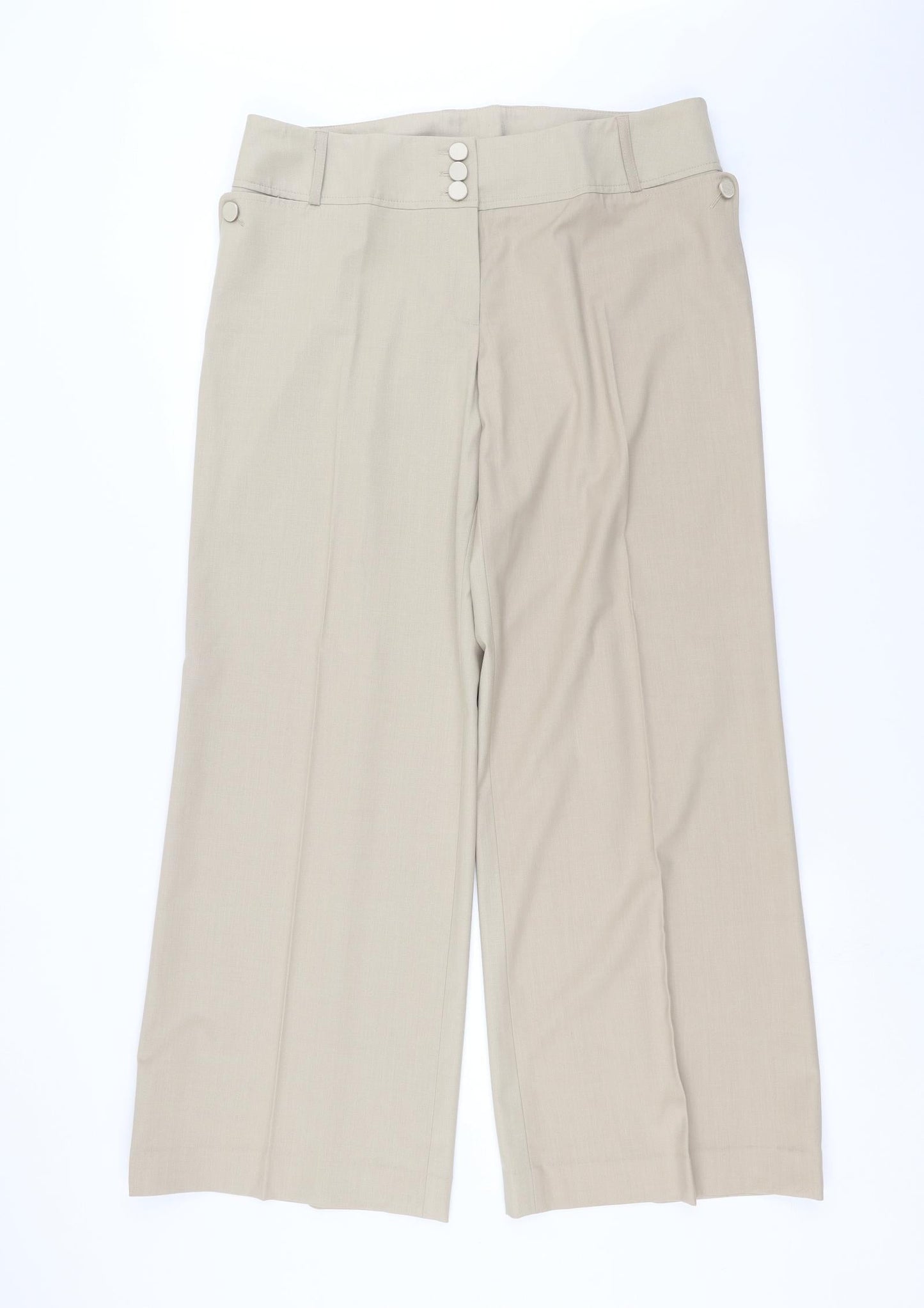 Preworn Womens Beige   Trousers  Size 36 in L29 in