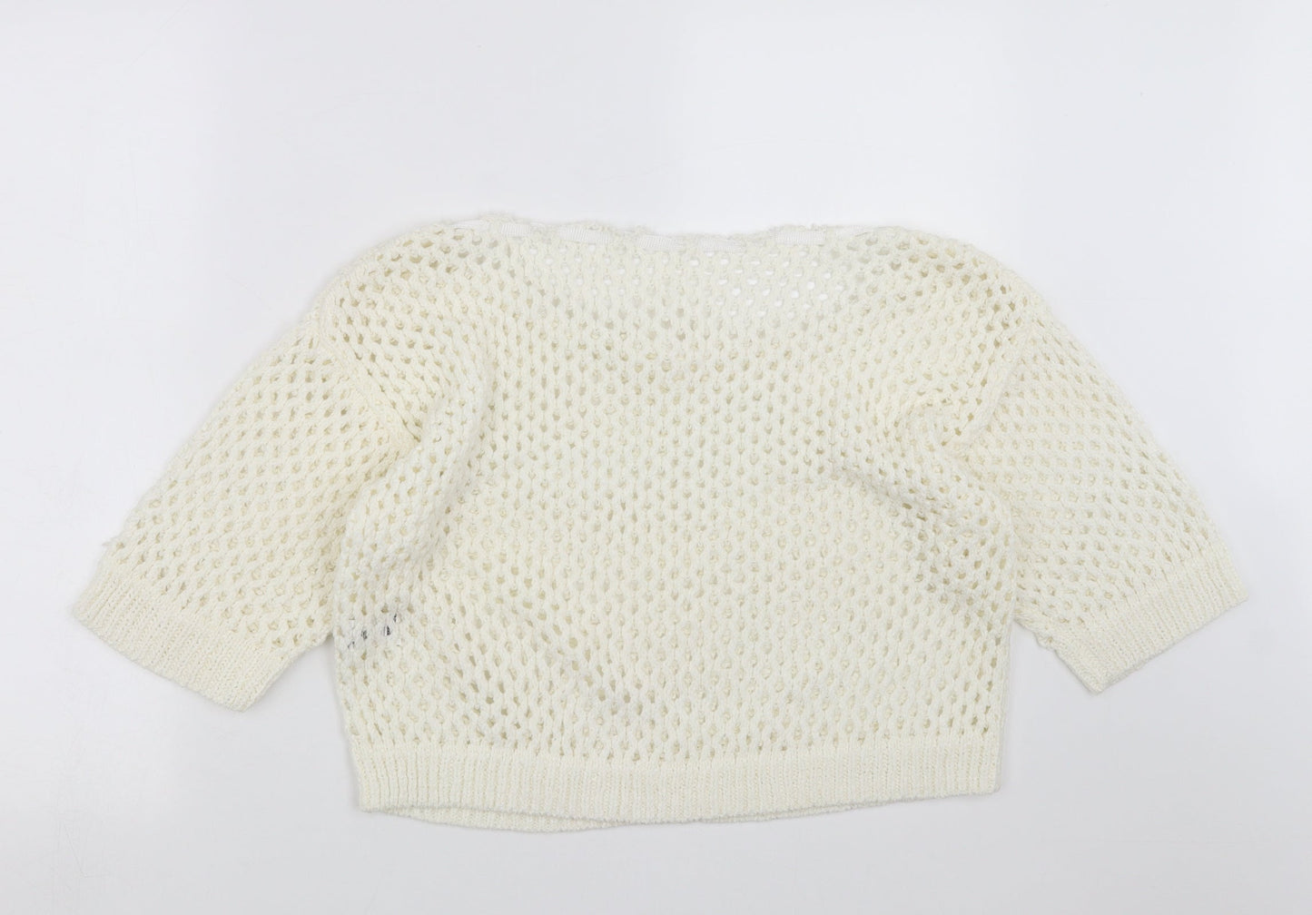 F&F Womens Ivory  Knit Pullover Jumper Size 16