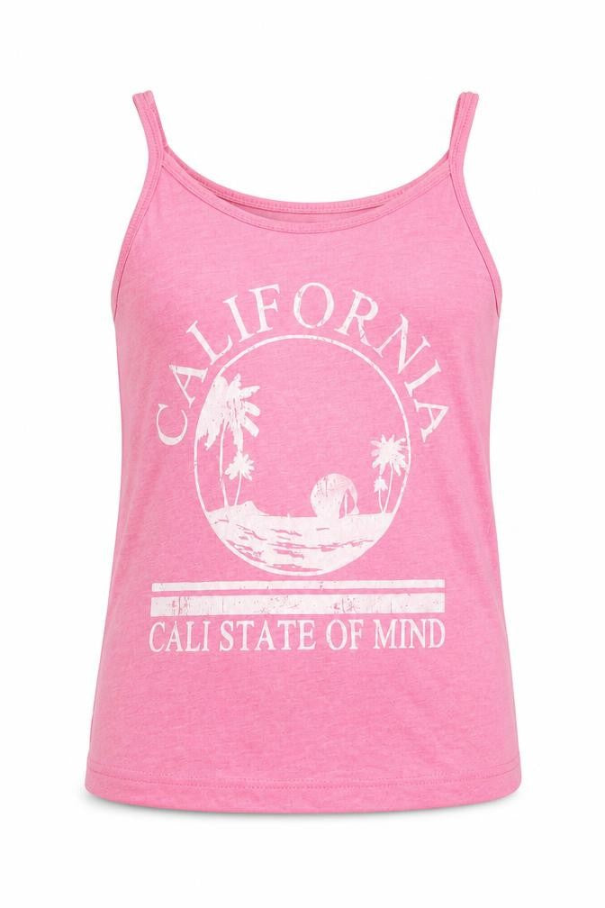 Primark Girls Pink   Basic Tank Size 9-10 Years  - california