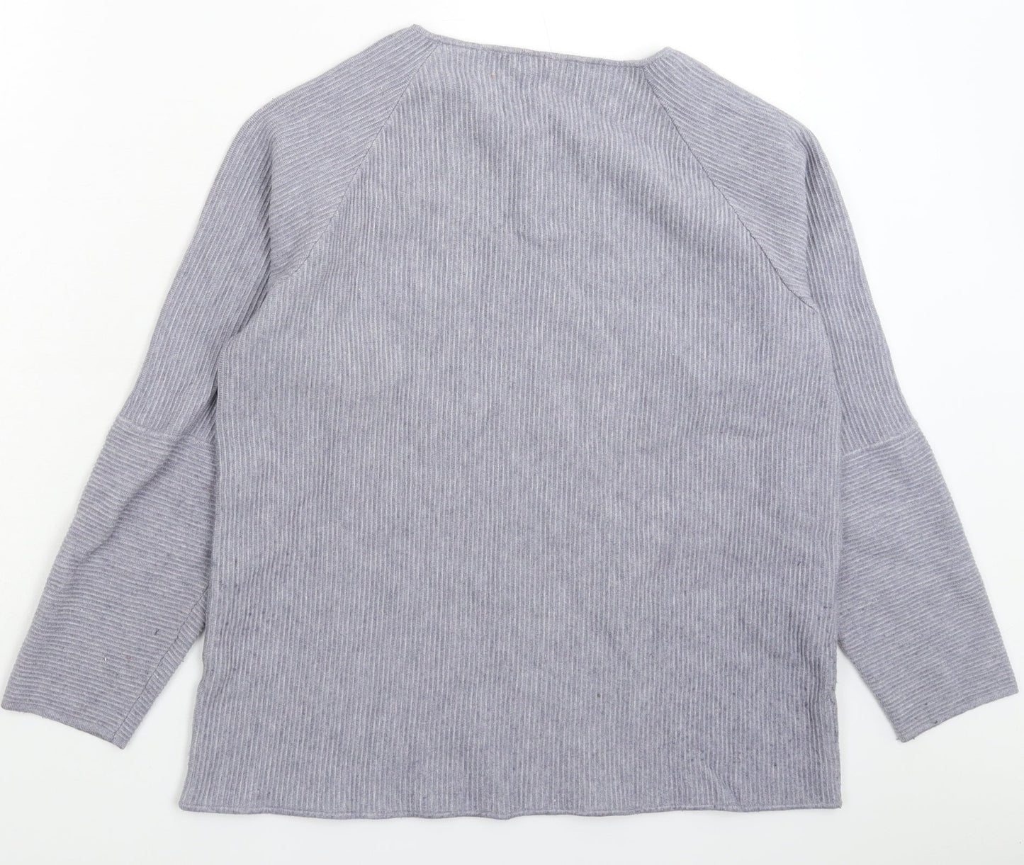 Viz a Viz Womens Grey  Knit Pullover Jumper Size M