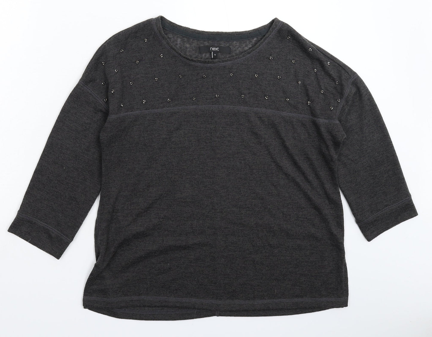 NEXT Womens Grey  Knit Pullover Jumper Size 12