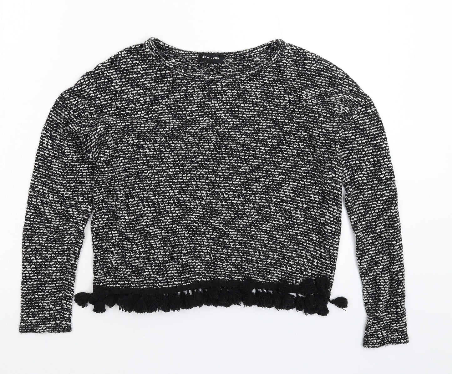 New Look Womens Black  Knit Pullover Jumper Size 6