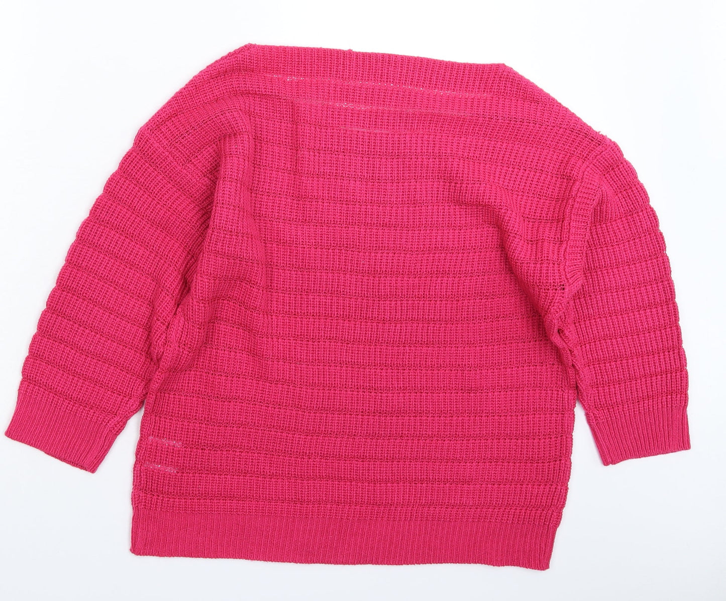 Preworn Womens Pink  Knit Pullover Jumper Size L
