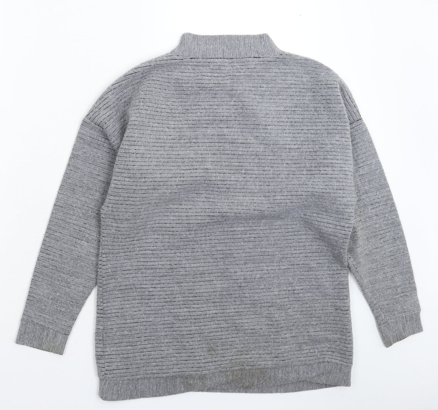 Light Before Dark Womens Grey  Knit Pullover Jumper Size XS