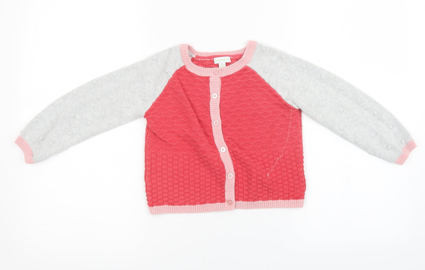 Preworn Girls Pink  Knit Pullover Sweatshirt Size 5 Years
