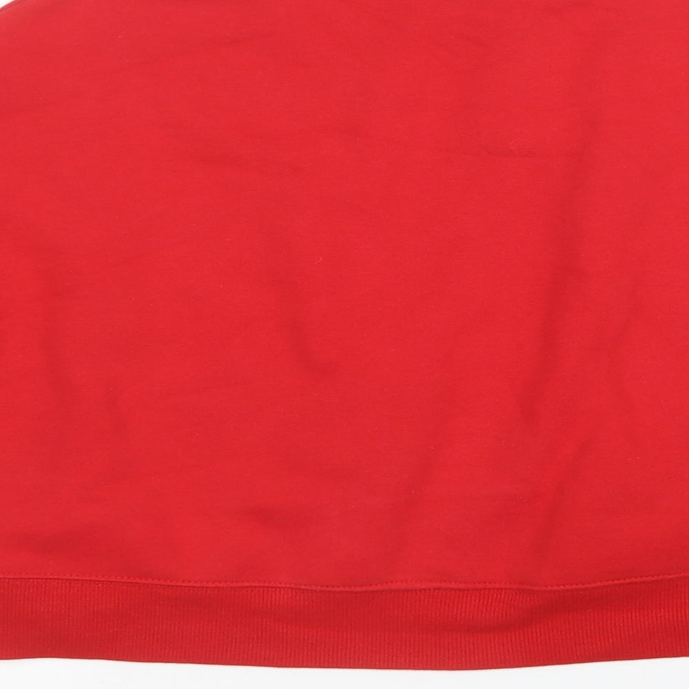 H&M Womens Red   Pullover Sweatshirt Size M