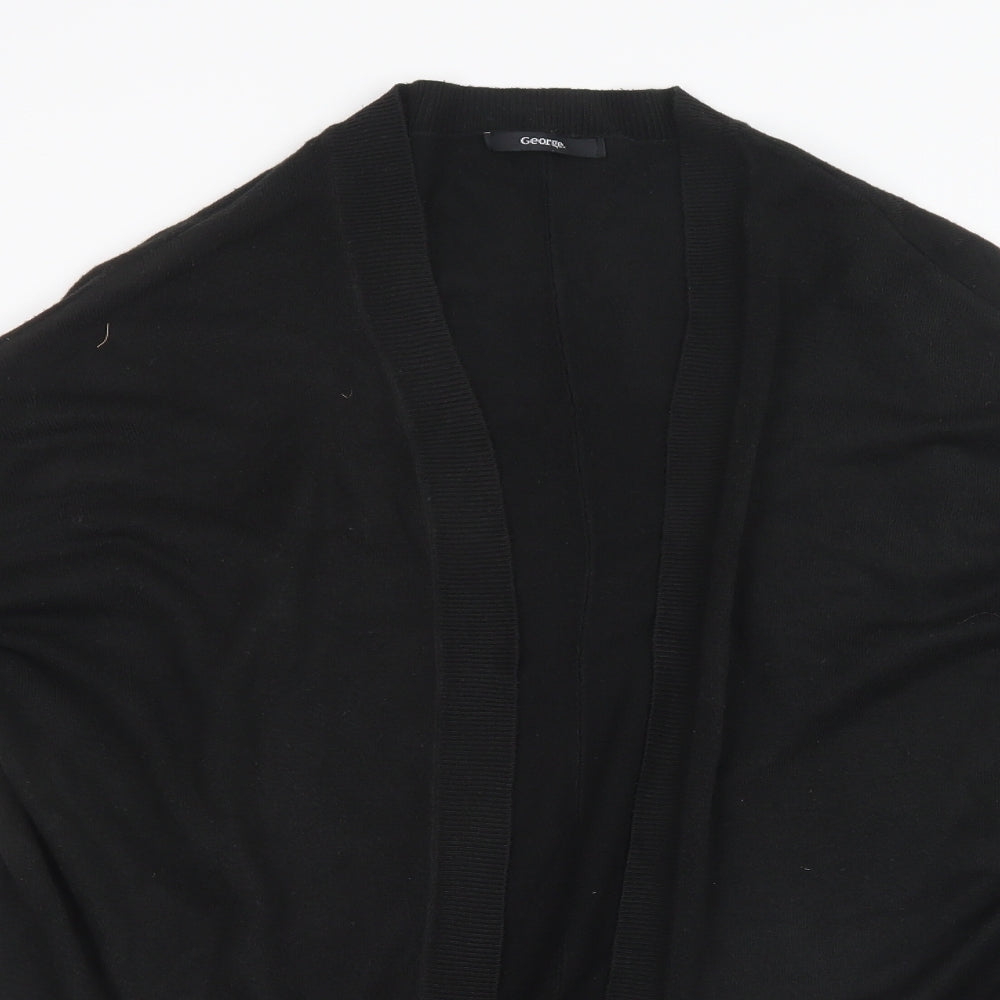 George Womens Black  Knit Cardigan Jumper Size 2