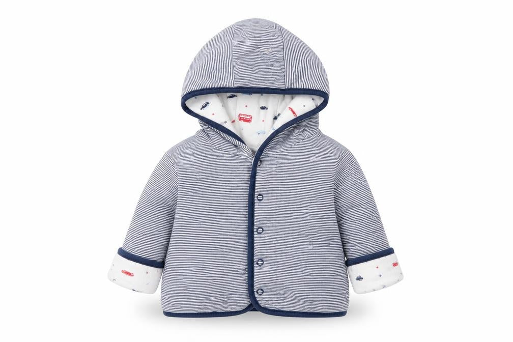 Preworn Baby Blue Spotted  Basic Jacket Jacket Size 3-6 Months